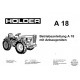 Holder A 18 Cultitrac Operators Manual